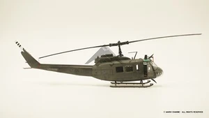 scale model  Huey UH-1H helicopter Lebanese Air Force pro built kit 1:48 scale - Foto 1 di 16