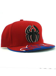 New Era Spider-Man 59fifty Custom Fitted Hat Size 7 3/8 Marvel Comics Heroes Red