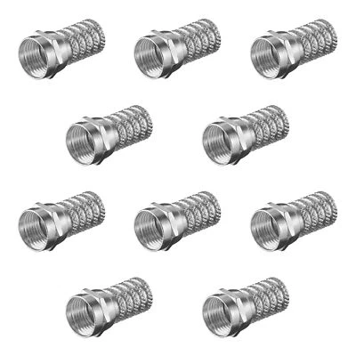 WENTRONIC 10x Conector F Sistema Satelital Cable 6 mm Antenas LNB TV Montaje Coaxial Pieza Conector