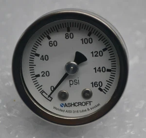ASHCROFT 759426955370 GAUGE 0-160PSI NSMP----  BRAND NEW IN BOX - Picture 1 of 3