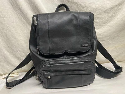 Tumi SINCLAIR 60104D Leather Backpack Black - Image 1 of 4