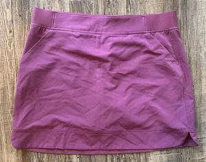 32 Degrees Cool Women’s Size L Skort Purple Pink Skirt W/ Shorts Golf Pockets - Picture 1 of 3