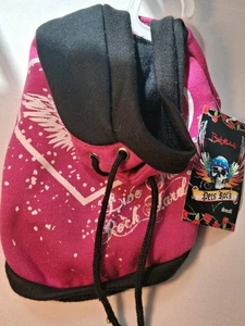 Neu mit Etikett Bret Michaels Pets Rock I’m So Cute Hoodie schwarz pink kleine Hunde  - Bild 1 von 3