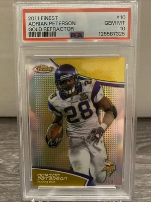 2011 Topps Finest - Adrian Peterson #10 Gold Refractor /50 - Image 1 of 2