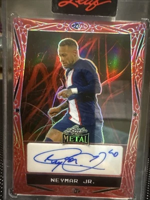 2023 Leaf metal red Neymar Jr auto 1/1 - Image 1 of 4