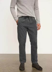 Vince Mens Size Large Pull-On Corduroy Pants Pockets Elastic Waist High Rise - Picture 1 of 13