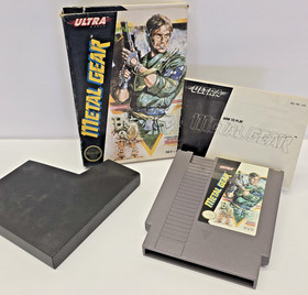 Metal Gear  (Nintendo NES, 1987) Complete Box + Manual + Sleeve (UNTESTED)