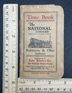 DEC 1938 B&O RR BALTIMORE & OHIO RAILROAD TIME BOOK BY GW LOAR CO M27 - Picture 1 of 13