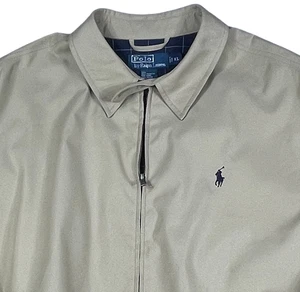 Polo Ralph Lauren Vintage Años 90 Beige Tostado Harrington Dad Chaqueta Bomber Para Hombres XL - Imagen 1 de 14