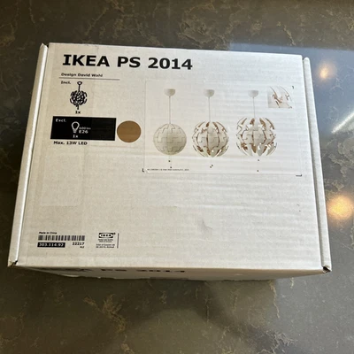 Lámpara Colgante Techo IKEA PS 2014 Contempo Moderna 14" Blanco Cobre 303.114.92 Foto 1 de 4