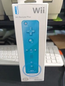 Nintendo Wii Remote Plus Blue OEM Controller Built-In Motion Sensor New - Picture 1 of 5
