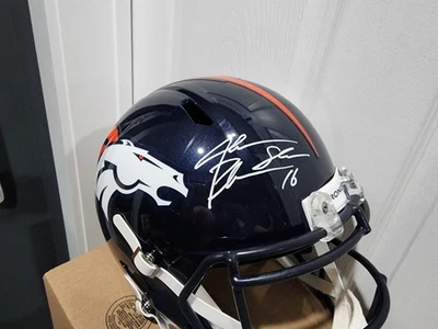 Jake Plummer Signed Broncos Full size Rep Helmet With Snake inscription - Image 1 of 2