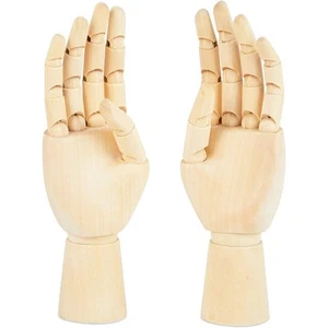 Posable Hand Model for Art, Left and Right Mannequin (7 Inches, 2 Pack) - Picture 1 of 7
