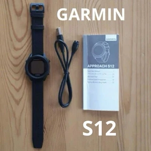 GARMIN Approach S12 Golf GPS Watch Lightweight Sunlight-Readable Black - Photo 1 sur 5