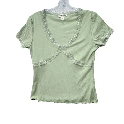 NUEVO Babydoll vintage Derek Heart para mujer con ribete de encaje mediano Y2K Club Foto 1 de 4