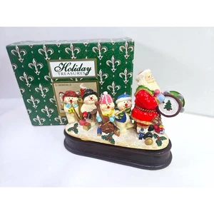 Weihnachtsmann Schneemann Band Holiday Treasures Frosty The Snowman Aufzieh Musik Weihnachten - Bild 1 von 10