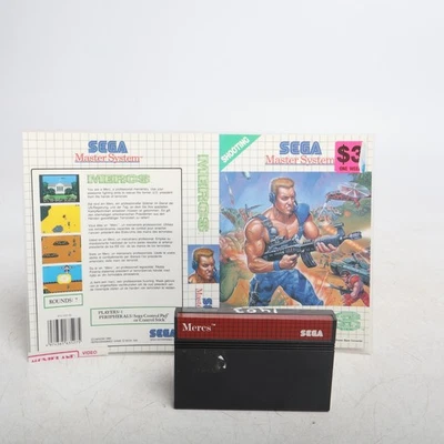Mercs - Sega Master System Cart Laminated Cover Art - Image 1 of 4