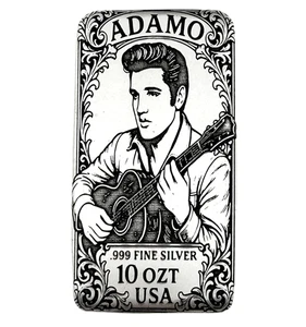 10 oz Silber Kunstbarren 999 - The King - Exclusive Limited Edition - Adamo Metals - Bild 1 von 5