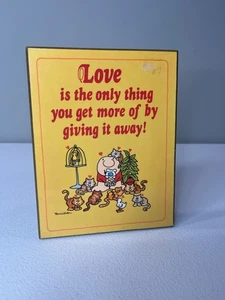 Vintage American Greetings Ziggy Wandrelief Liebe ist das Einzige, was Sie bekommen... - Bild 1 von 7