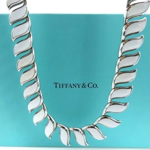Extremely Rare Tiffany Co. Wing Enamel Fish Silver Necklace Sv925 Elsa Peretti Y - Picture 1 of 10