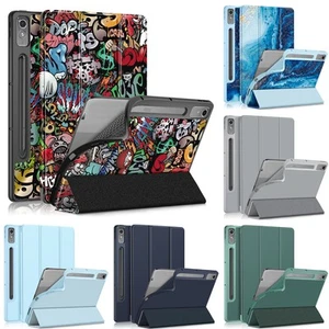 For Lenovo Tab P12 12.7" 2023 Tablet Leather Case Stand Cover & Screen Protector - Afbeelding 1 van 43