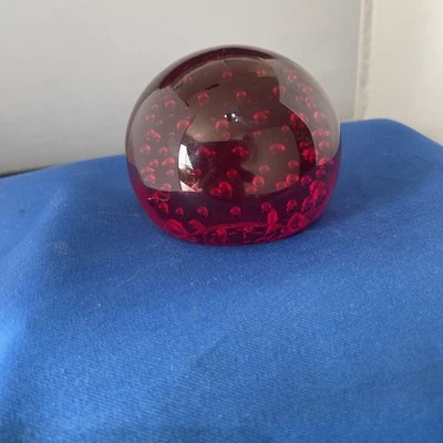 Caithness Red Bubble Paperweight great condition  - Image 1 of 3