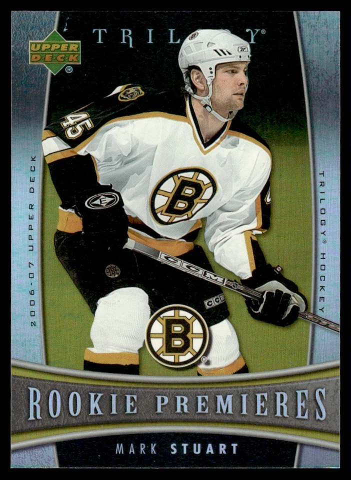 2006-07 Upper Deck Trilogy Mark Stuart Rookie Boston Bruins #104 - Image 1 of 2