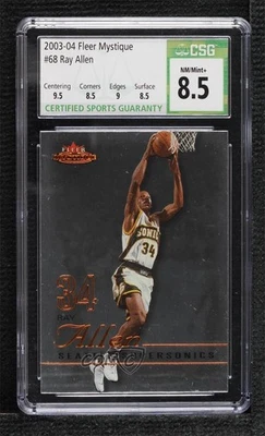 2003-04 Fleer Mystique Ray Allen #68 CSG 8.5 HOF - Image 1 of 2