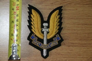 INSIGNIA DE BOLSILLO BRITISH SAS BLAZER SERVICIO AÉREO ESPECIAL ASOCIACIÓN DE ALAMBRE LINGOTES - Imagen 1 de 1