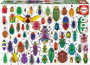 NEW Educa Jigsaw Puzzle 500 Pieces 20252 Beetles - Foto 1 di 2