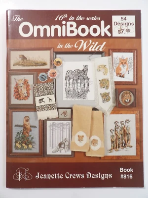 The OmniBook in the Wild 54 Animal Designs Cross Stitch Jeanette Crews #816 - Image 1 of 4