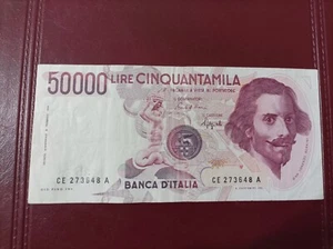 banconota Da 50 000 Lire Lettera E Come Da Foto - Foto 1 di 2