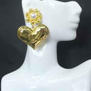 Pendientes Franceses Románticos Ligeros Estilo Lujo Clásicos Amor Simple Flor Pendientes - Imagen 1 de 3