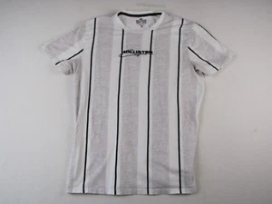 Camisa Hollister Para Hombre Mediana Blanca y Gris Horizontal Rayas Manga Corta - Imagen 1 de 13
