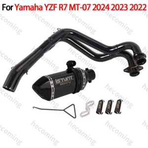 YZF R7 2022-2024 para Yamaha MT-07 Sistema Completo Cabezal de Escape Tubo Silenciador Puntas - Imagen 1 de 6