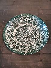 Sponge Ware Green Serving Bowl Made in Italy 13" Vintage Roma, Inc