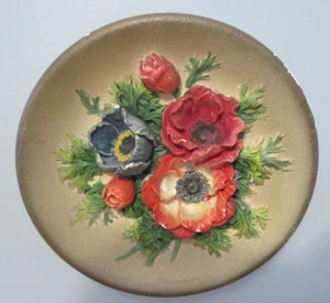 Vintage Bossons Anemones 6" Wall Plaque  Made in England 1959 - Picture 1 of 7