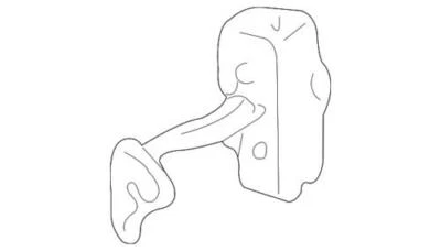 Genuine GM 2000-2011 Cadillac DTS DeVille Rear Side Door Check Arm 25785843 - Image 1 of 2