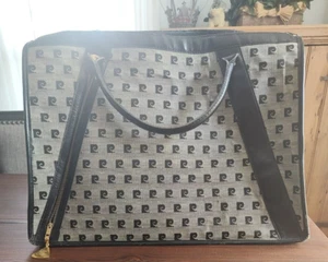Bolso de Mano Pierre Cardin De Colección Monograma Firma Logo Llevar de Noche - Imagen 1 de 20