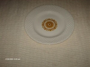 Vintage Henoch Wedgwood Gold Medaillon Speiseteller 24,5 cm breit - Bild 1 von 3