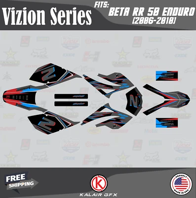 Kit Gráficos para Beta RR 50 (2006-2010) Vizion - RED-SHIFT Foto 1 de 4