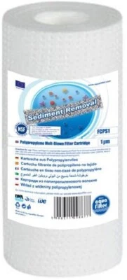 10pk x Genuine Aquafilter 5" sediment cartridge water filter PP 1 5 20 50 micron - Image 1 of 3