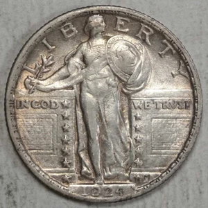 Cuarto Standing Liberty 1924, casi sin circular + 1101-02 - Imagen 1 de 4