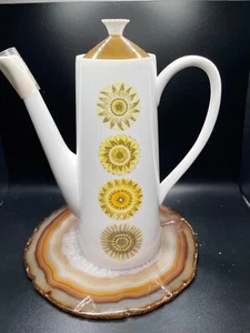 RARE Vtg Fine Bone China Royal Tuscan England Coffee Tea Pot Seasons Wedgewood  - Picture 1 of 14