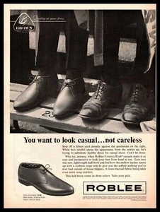 1962 Roblee Country Club Casual Oxfords Brown Shoe Co St Louis Missouri Print Ad - Picture 1 of 1
