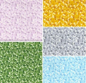 Tela de margarita 100 % algodón rosa y álamo hubble material floral costura brillante  - Imagen 1 de 7