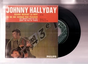 EP  JOHNNY HALLYDAY-QUAND REVIENT LA NUIT-Imp collombet-PHILIPS-FRENCH - Picture 1 of 2