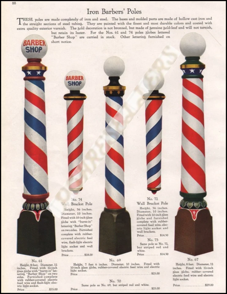 Vintage Dickson Barber Magazine Advertisement Catalog Photographic Print 8.5x11" - Image 1 of 1