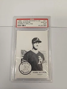 1985 Chong Modesto A's Mark McGwire #17 Correct Spelling PSA 9 ⚾️🔥⚾️ - Picture 1 of 2