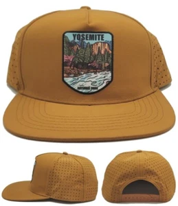 Yosemite New National Park 5 Panel El Capitan Tech Brown Era Snapback Hat Cap - Picture 1 of 9